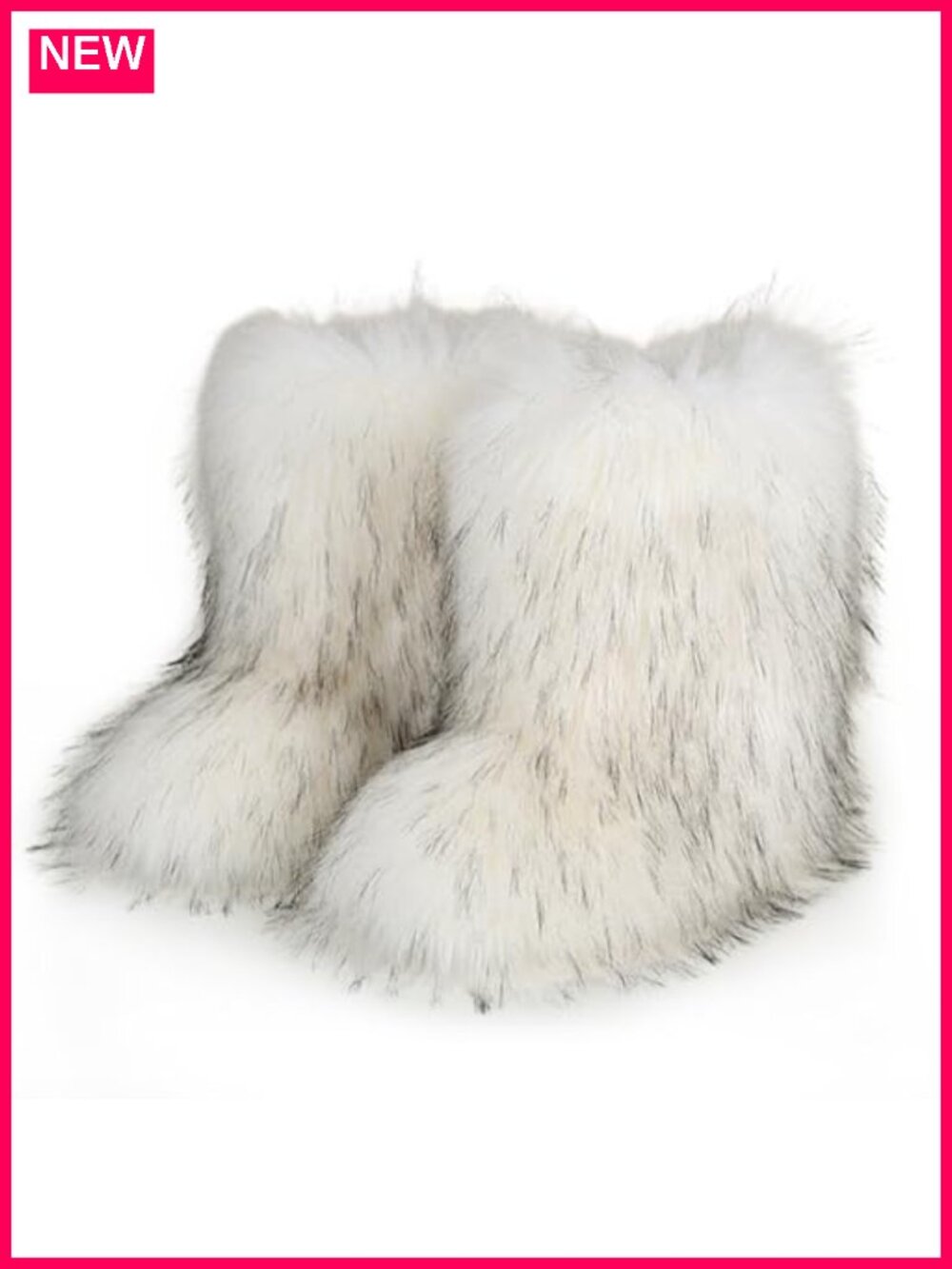 Women's Faux Fur Mid-Calf Snow Boots Anti-Slip Warm Lined Winter Boots
